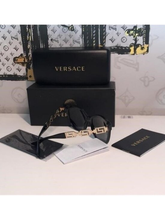 ?️ Versace VE4394 3916 Cat-Eye Sunglasses – Black – Authentic Designer Shades main image 10